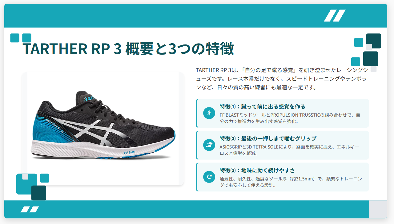 TARTHER RP3とは?