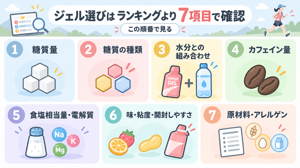 マラソンジェルの選び方