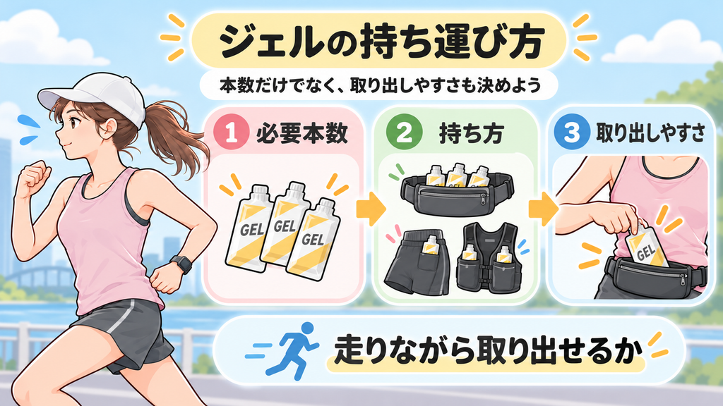 ジェルの持ち運び方